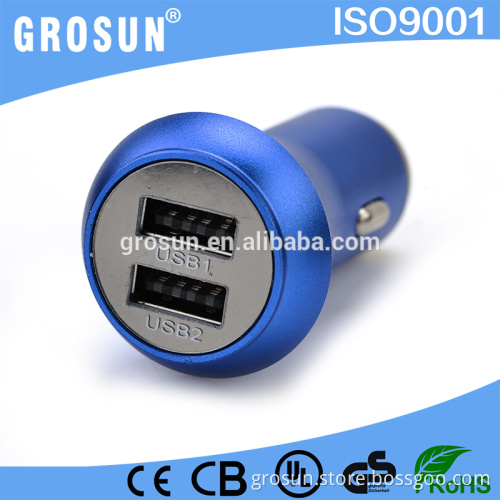 Dodge Charger Colorful 5V 2.1A Dual Port Mini Car Charger USB Approval RoHS with High Quality